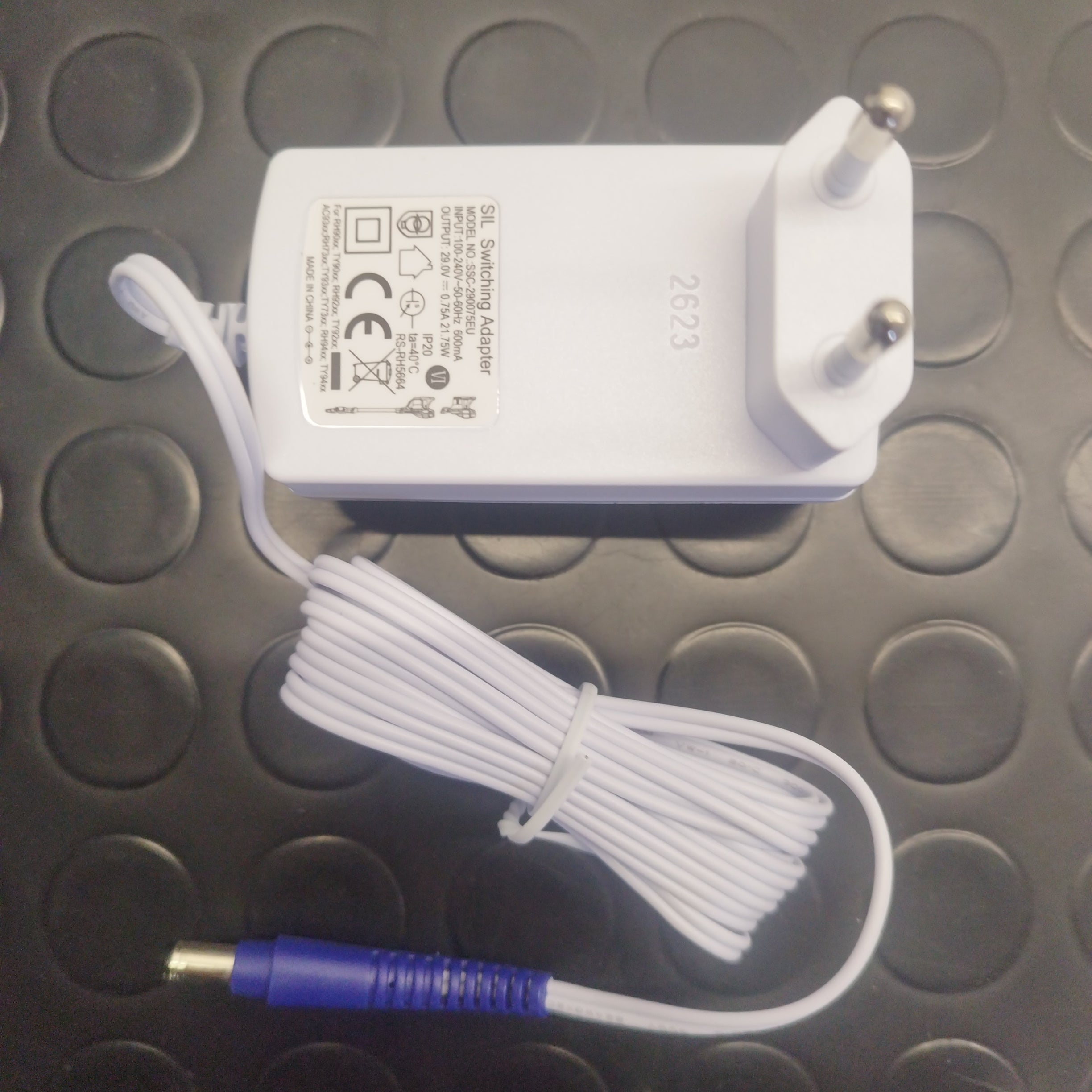 Air Force 360 ​​Rowenta Electric Broom Fuente de alimentación de la escoba