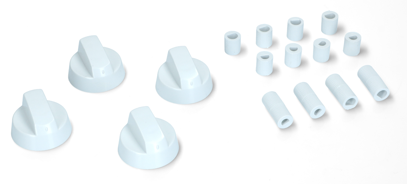 Bouton de four blanc universel avec réduction de kit skl 4pz